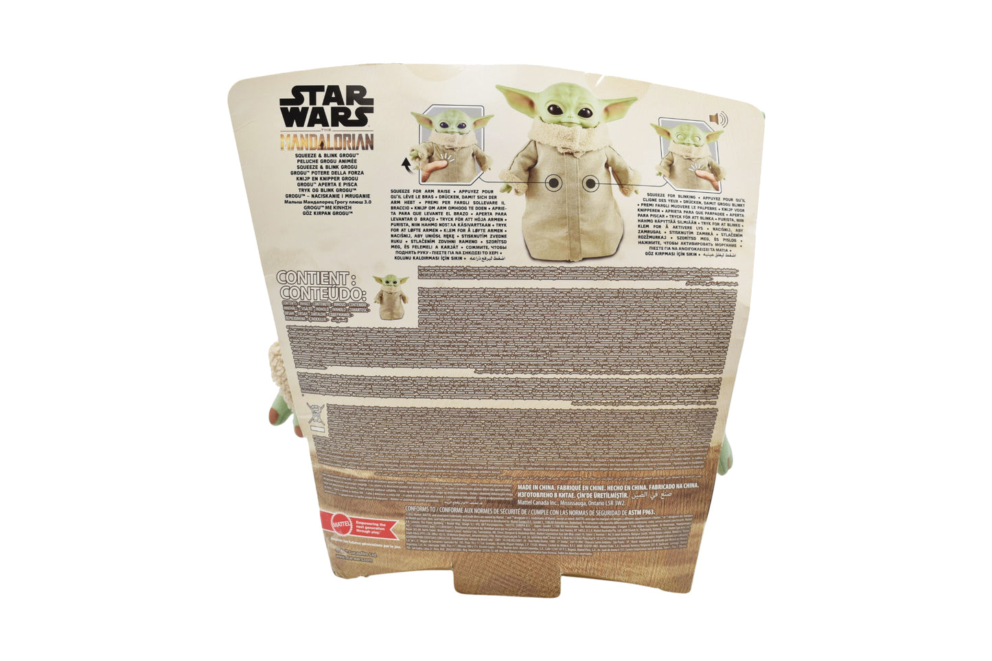Star Wars Mandalorian Peluche Grogu Con Sonido Mattel Cf