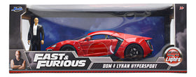 Fast And Furious Dom Lykan Hypersport Con Luz 1:18 Jada Cf Rojo