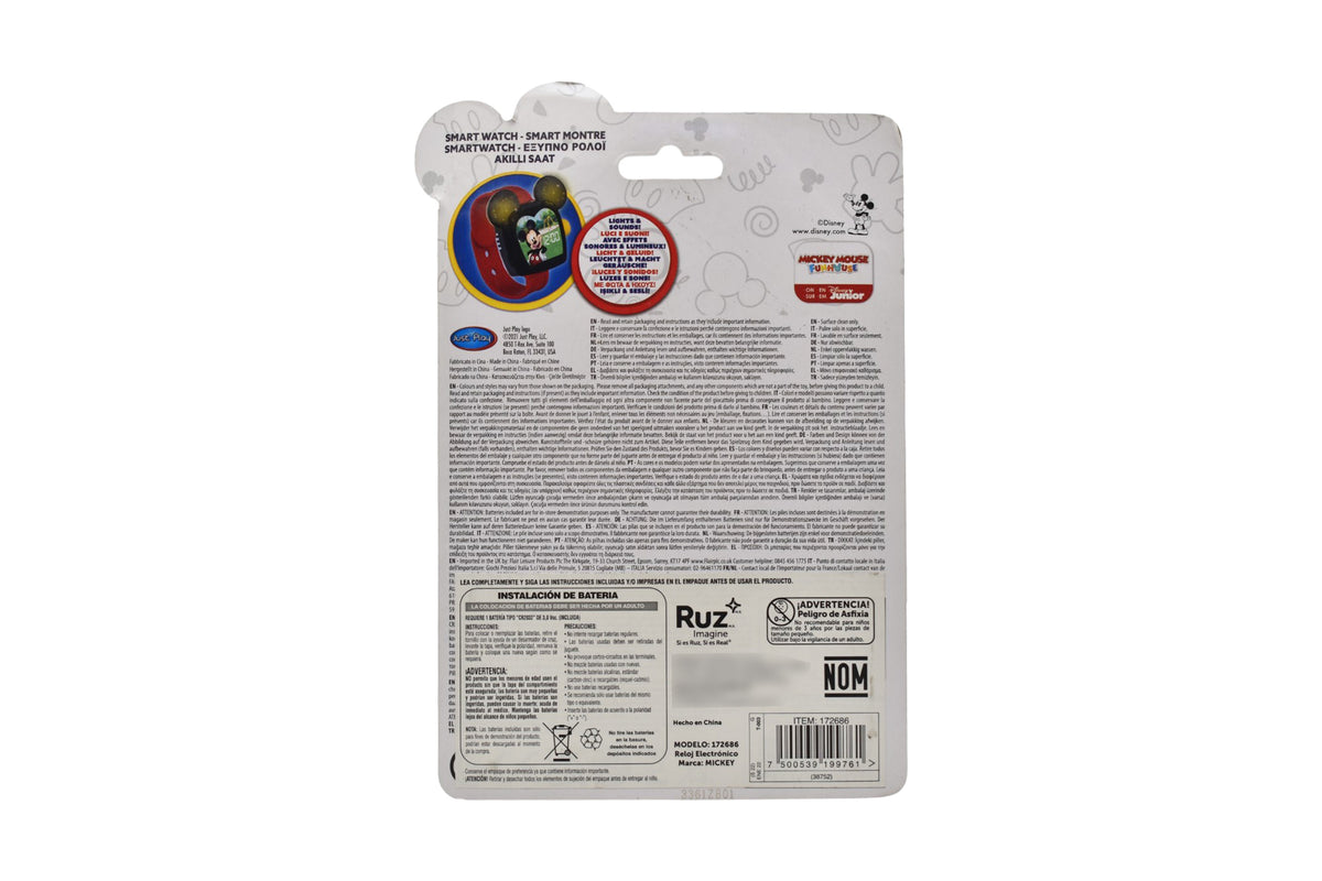 Disney Junior Mickey Smartwatch De Juguete Luz Sonido Ruz