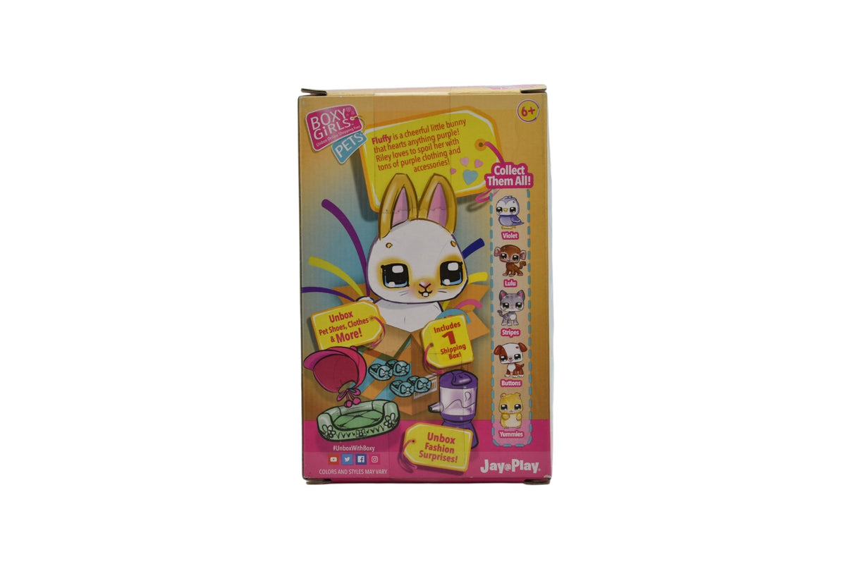 Boxy Girls Pets Fluffy Conejo 2 Sorpresas 4cm Jay Play