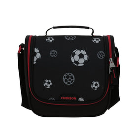 Lonchera Termica Biolt Estampado Balones Negra Chenson