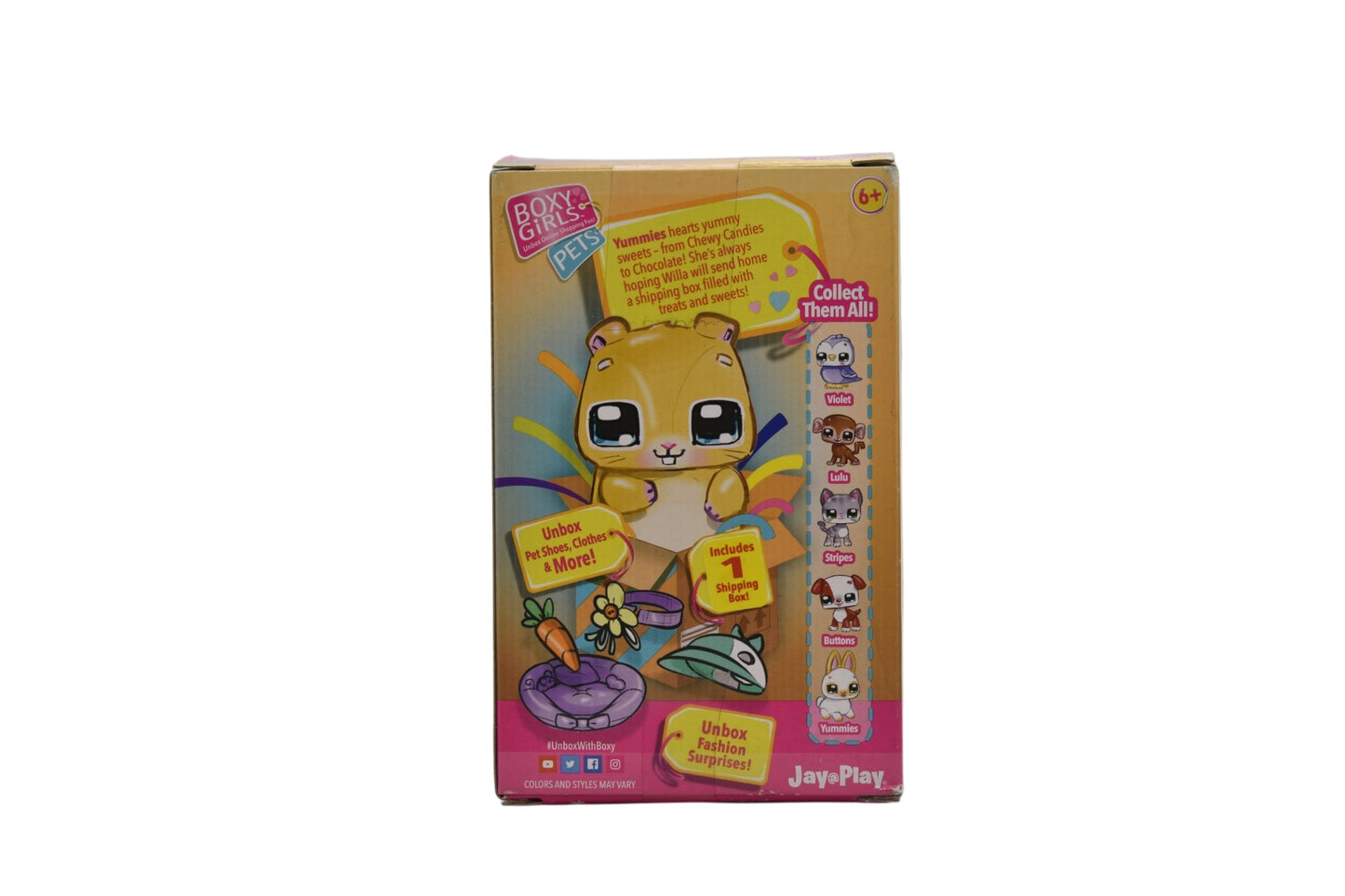 Boxy Girls Pets Yummies Hamster 2 Sorpresas 4cm Jay Play