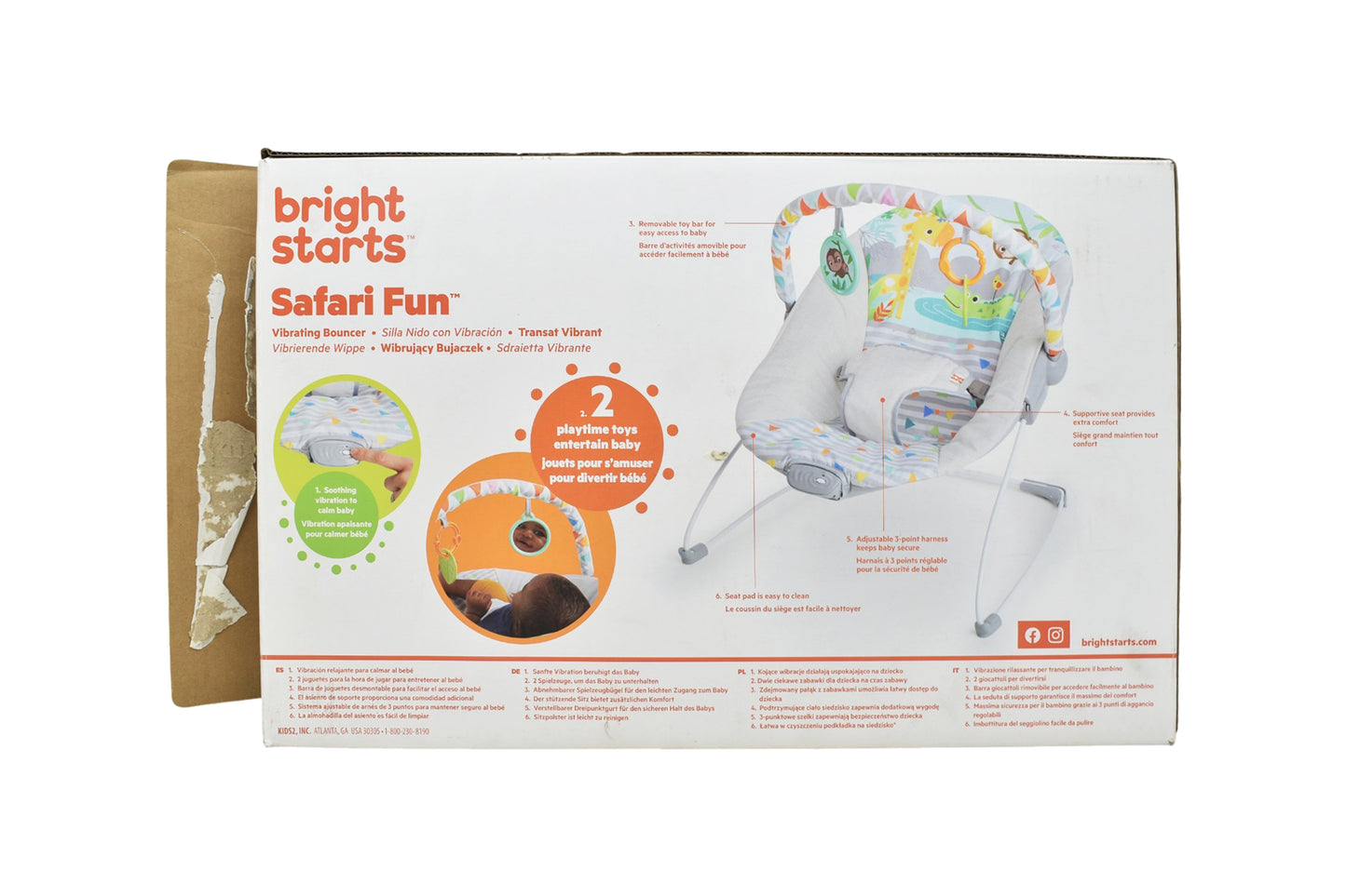 Silla Nido Vibracion Relajante Safari Fun Bright Starts Ca