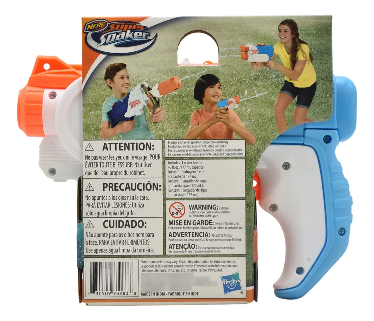 Nerf Super Soaker Piranha Pack 6 Pz Lanzador De Agua Hasbro Multicolor
