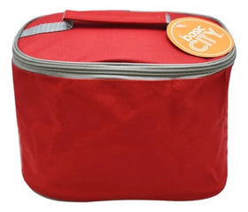 Lonchera De Poliéster Roja Lb15bc-18x Basic City Rojo Liso