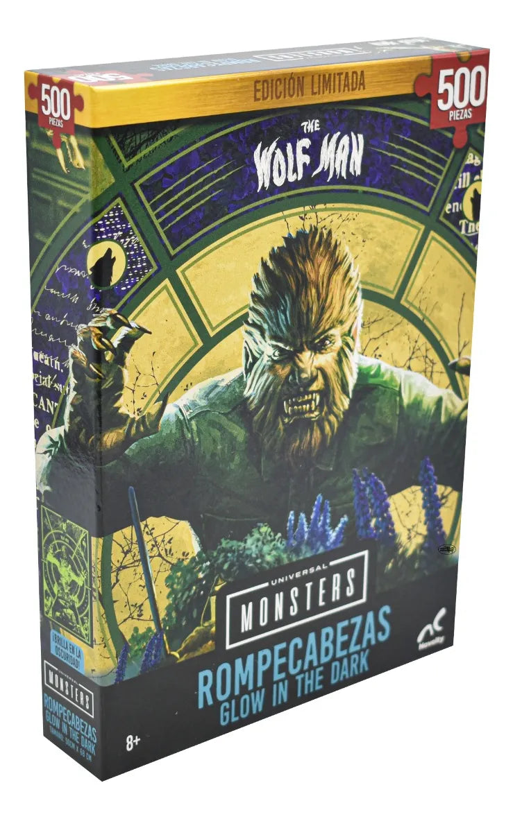The Wolf Man Rompecabezas 500pz Brilla En Oscuridad Novelty