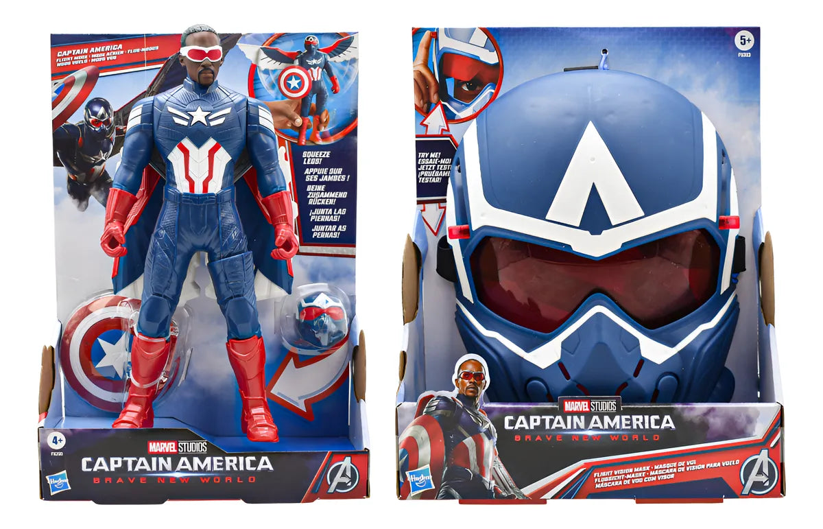 Marvel Capitán America Pack Figura 26 Cm Y Mascara Hasbro