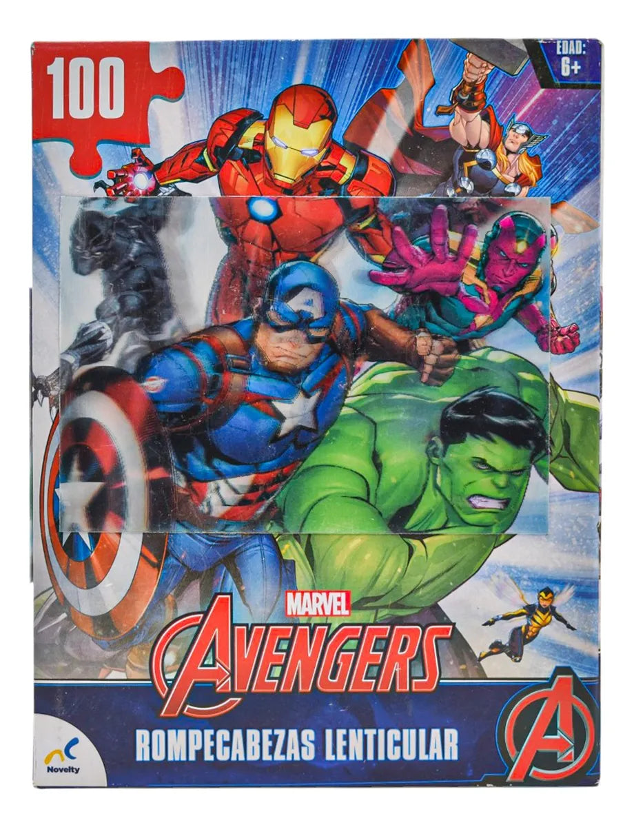 Rompecabezas Avengers Jurassic World Y Sonic 196 Pz Novelty