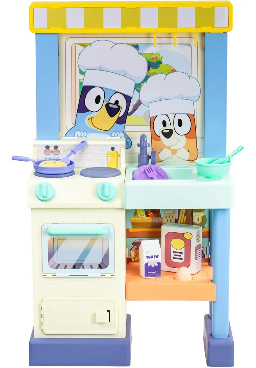 Bluey Cocina Con Chef Bluey Juego De Cocina Luz Sonido Moose Azul