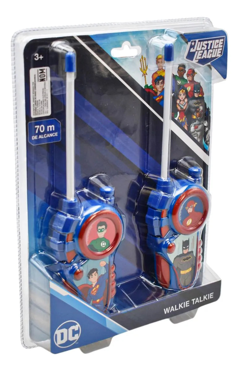 Walkie Talkie Dc Justice League Alcance 70m #1 Toymark Azul