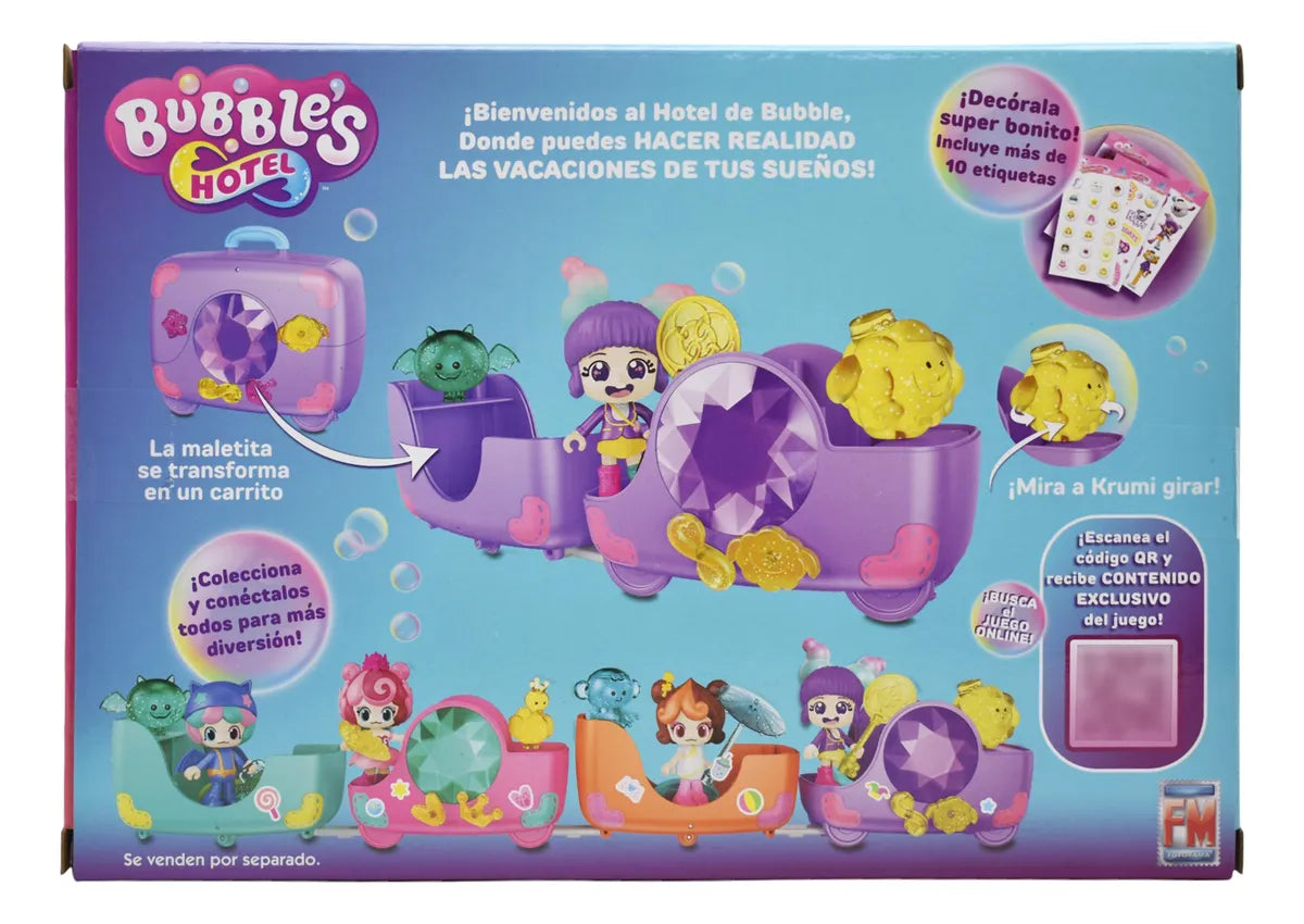 Bubbles Hotel Surprise Suitcase 2 in 1 Bubble Doll Photorama