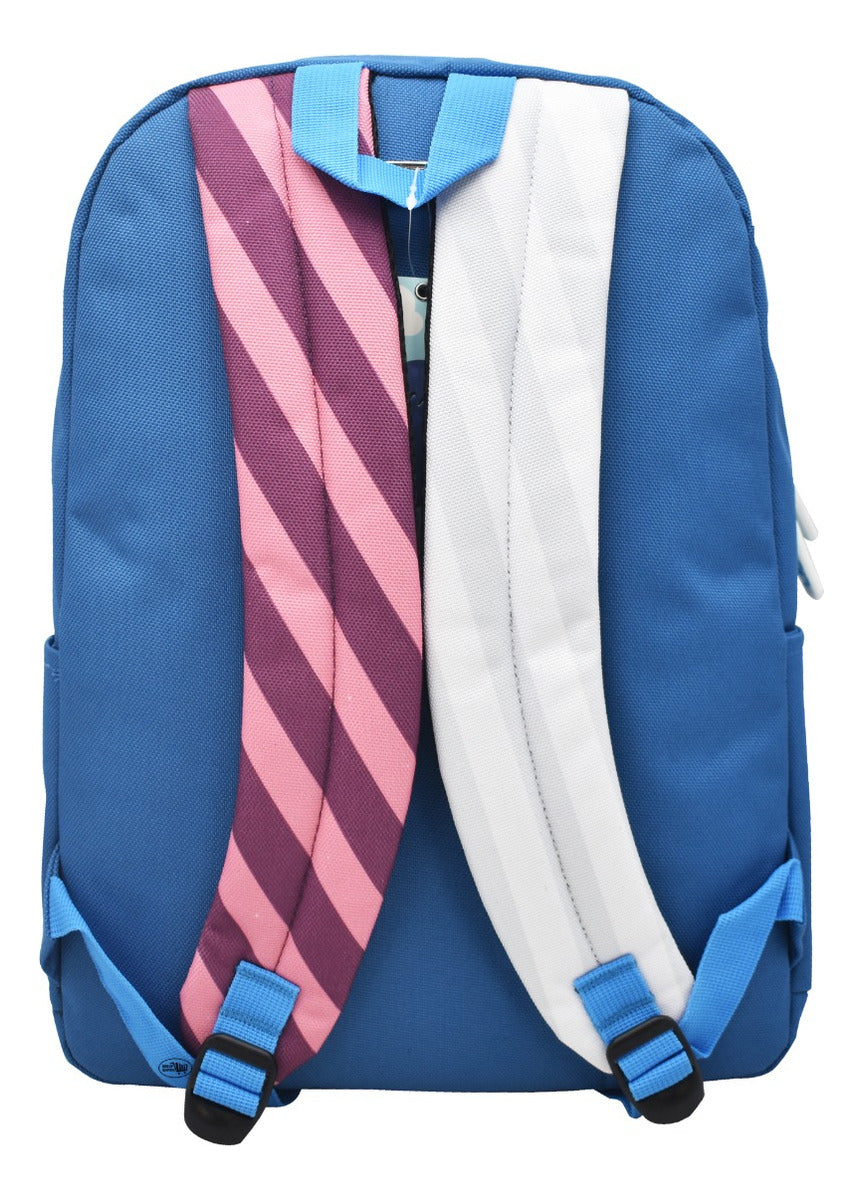 Mochila Nubes Cool Con Compartimiento Para Laptop Lisa Azul Ll20bpi21 Lluvia