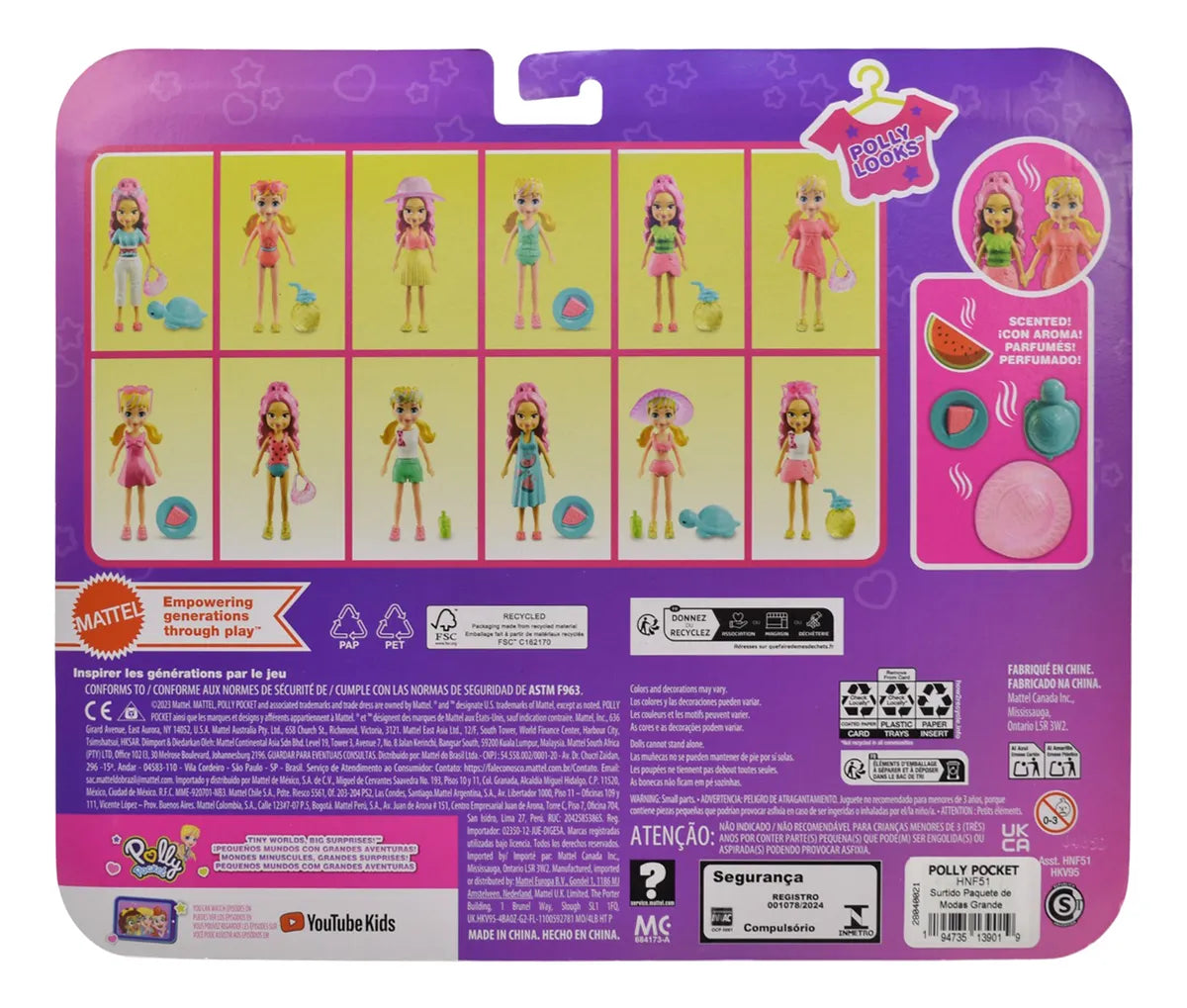 Polly Pocket Pequeños Mundos Pack 3 Sets Mattel