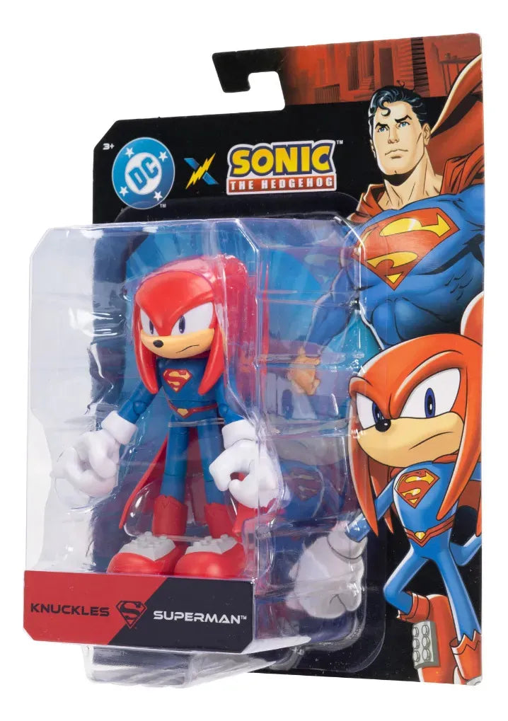 Sonic X Dc Knuckles Como Superman Figura 12cm Jakks Pacific