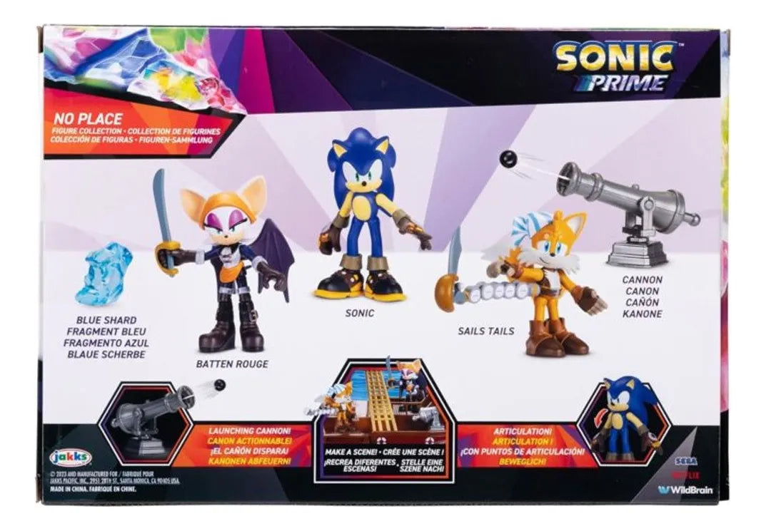 Sonic Prime Coleccion De Figuras No Place 7cm Jakks Pacific