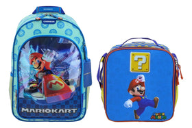 Mochila Y Lonchera Mario Kart Mb66280 Primaria Chenson Azul Impresion 3d