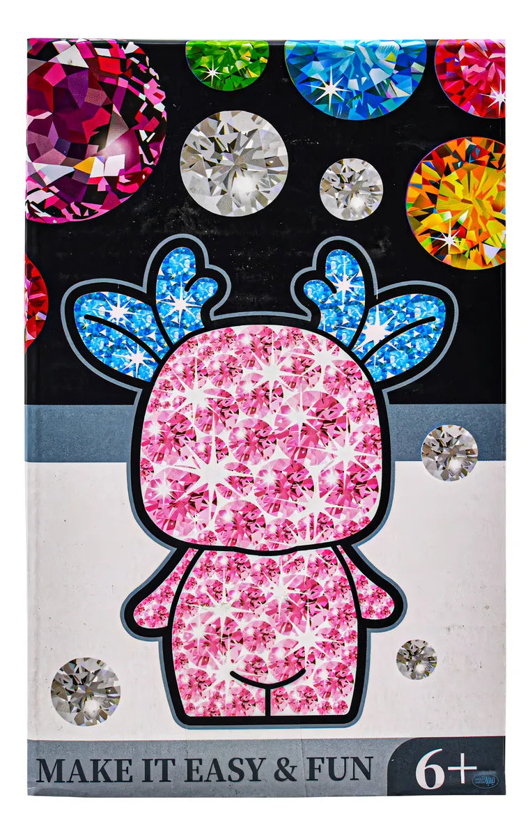 Diy Diamond Cute Doll Reno Plateado Verde Dd120 14cm Yaali