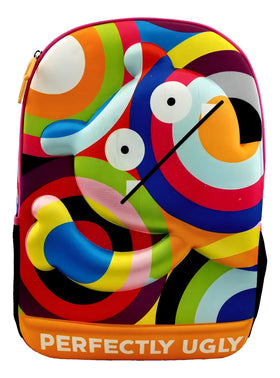 Mochila Escolar Yadatex Ugly Bp72uds-02 Color Negro Diseño Estampado 22l