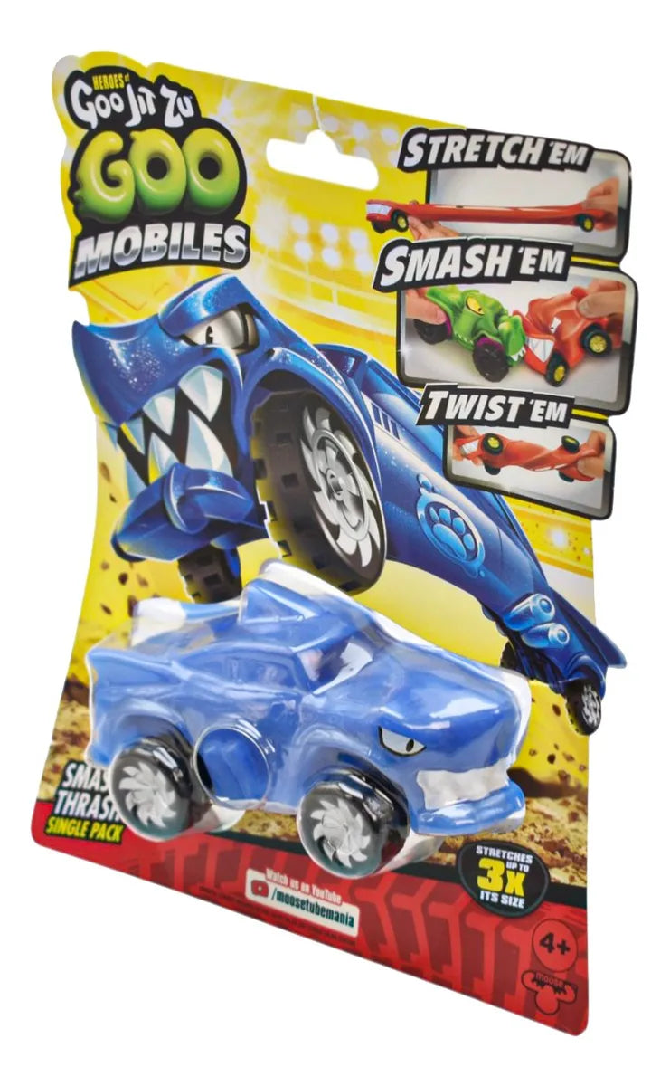 Goo Jit Zu Goo Mobiles Pack 3 Personajes Moose Blazagon/thrash/pantaro/rock Jaw Multicolor