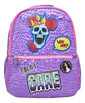 Mochila Platica Polinesia Why Not I Dont Care Estampado Violeta Primaria 0210 Atm