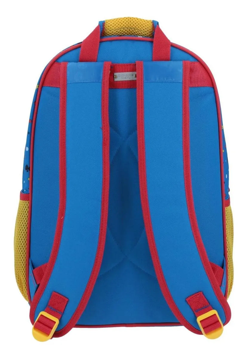 Super Mario Party Iridescent 3D Backpack for Primary School by Chenson, Blue, Iridescent Fabric Design, 3D