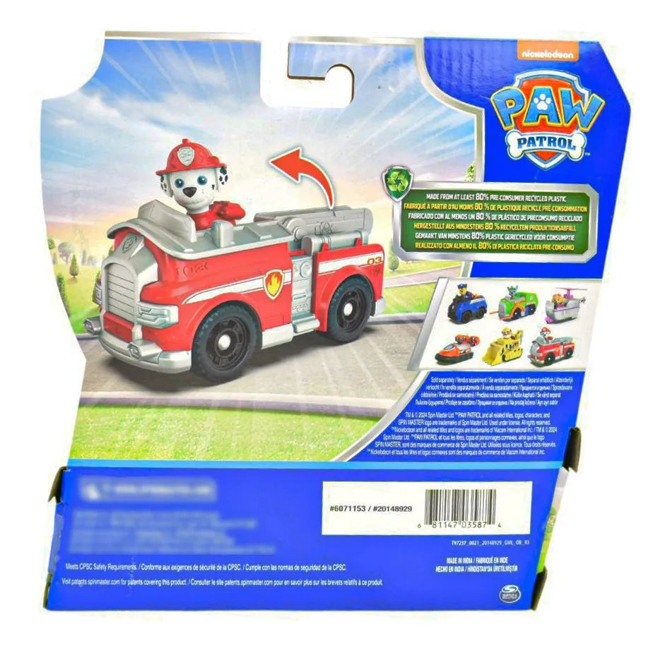 Paw Patrol Pack 3 Vehiculos Spin Master Multicolor