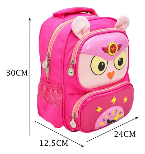 Mochila Lechuza Mini Backpack 3d Rosa Ll23kbm021