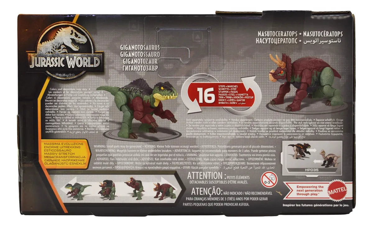 Jurassic World Fierce Changers Pack 2 Figuras Mattel
