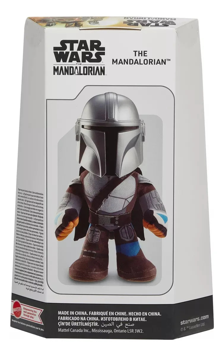 Peluche Muñeco The Mandalorian Star Wars 28cm Disney Mattel Azul Acero