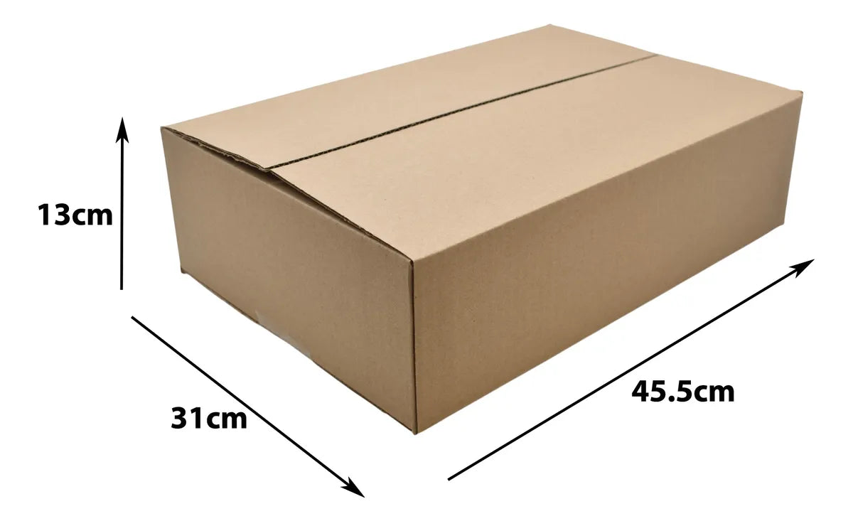 50 Cajas De Carton Empaque E-commerce 13x31x45.5cm E1 Caqui
