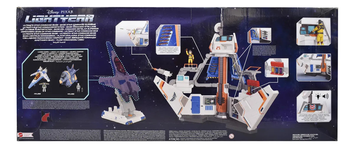 Disney Lightyear Base Del Comando Estelar Superior Mattel Blanco