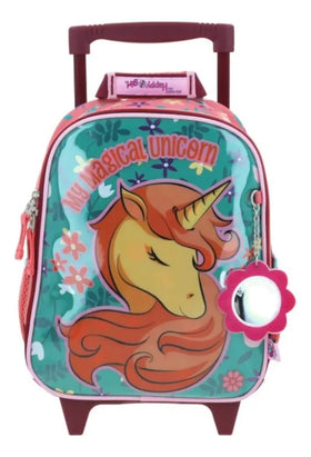 Mochila Con Ruedas Happy Girl Unicornio Kinder Chenson
