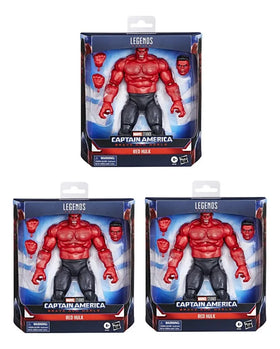 Marvel Pack 3 Legends Red Hulk Captain America 20cm Hasbro