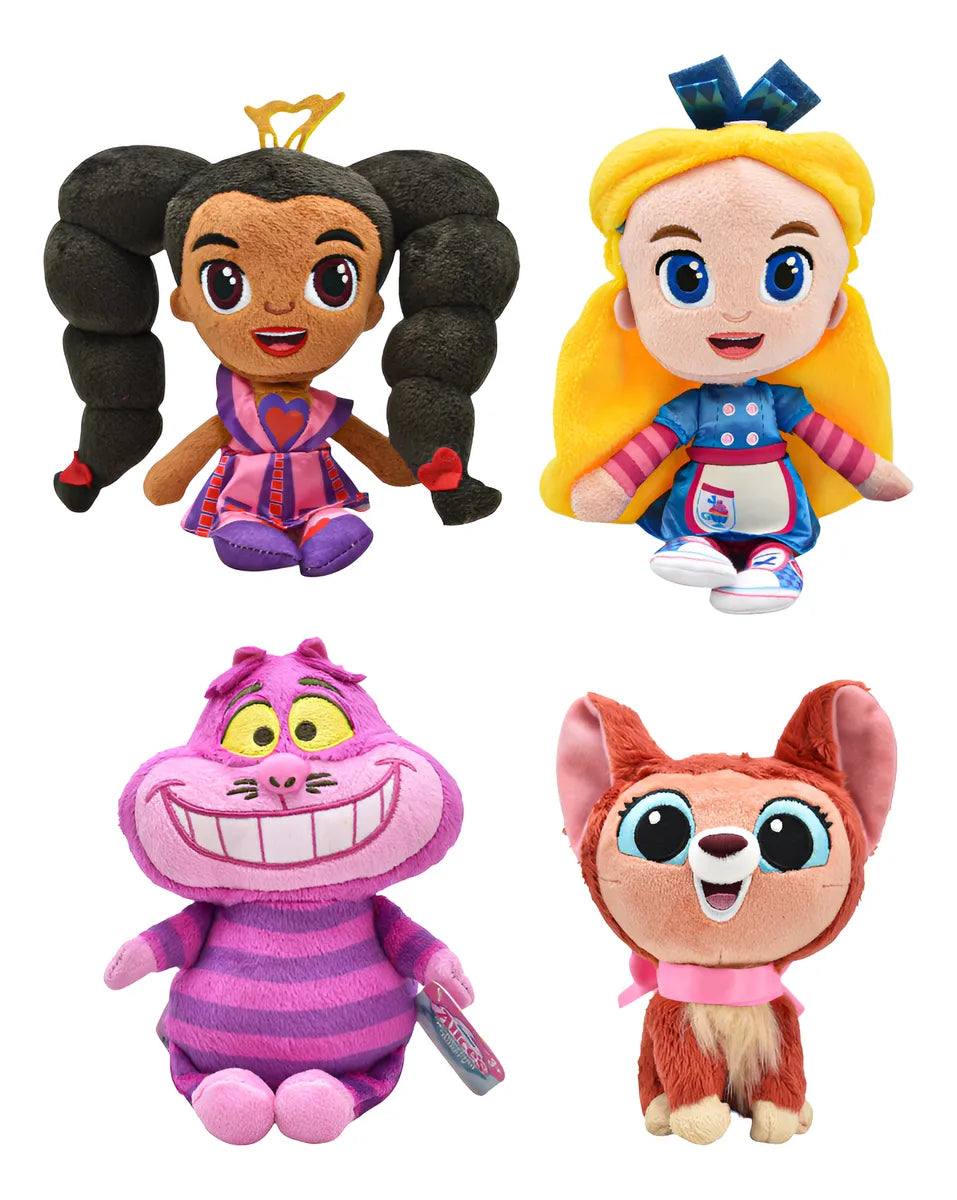 Alice Wonderland Bakery Pack 4 Peluches 18 Cm Just Play Multicolor