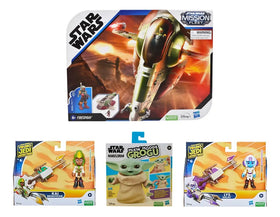 Star Wars Pack 3 Lys Kay Grogu And Firespray Ship Hasbro