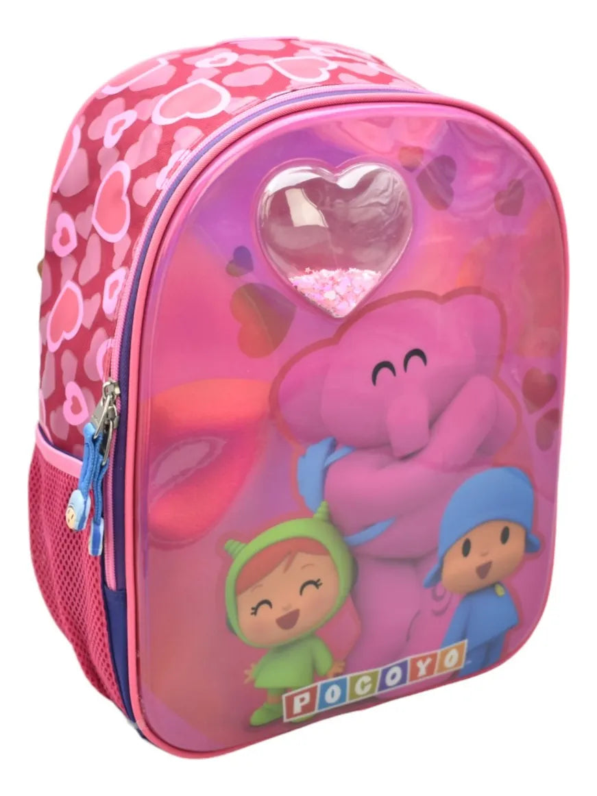 Pocoyo Hearts Primary Backpack Py66093 Chenson Rosa Elina