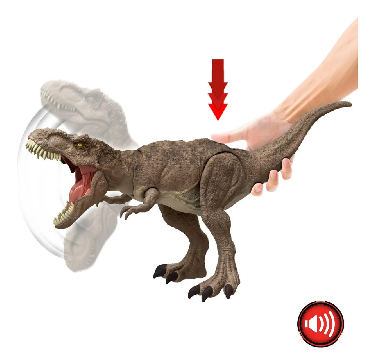 Jurassic World Dinosaurio de Juguete Ataque Total T. Rex