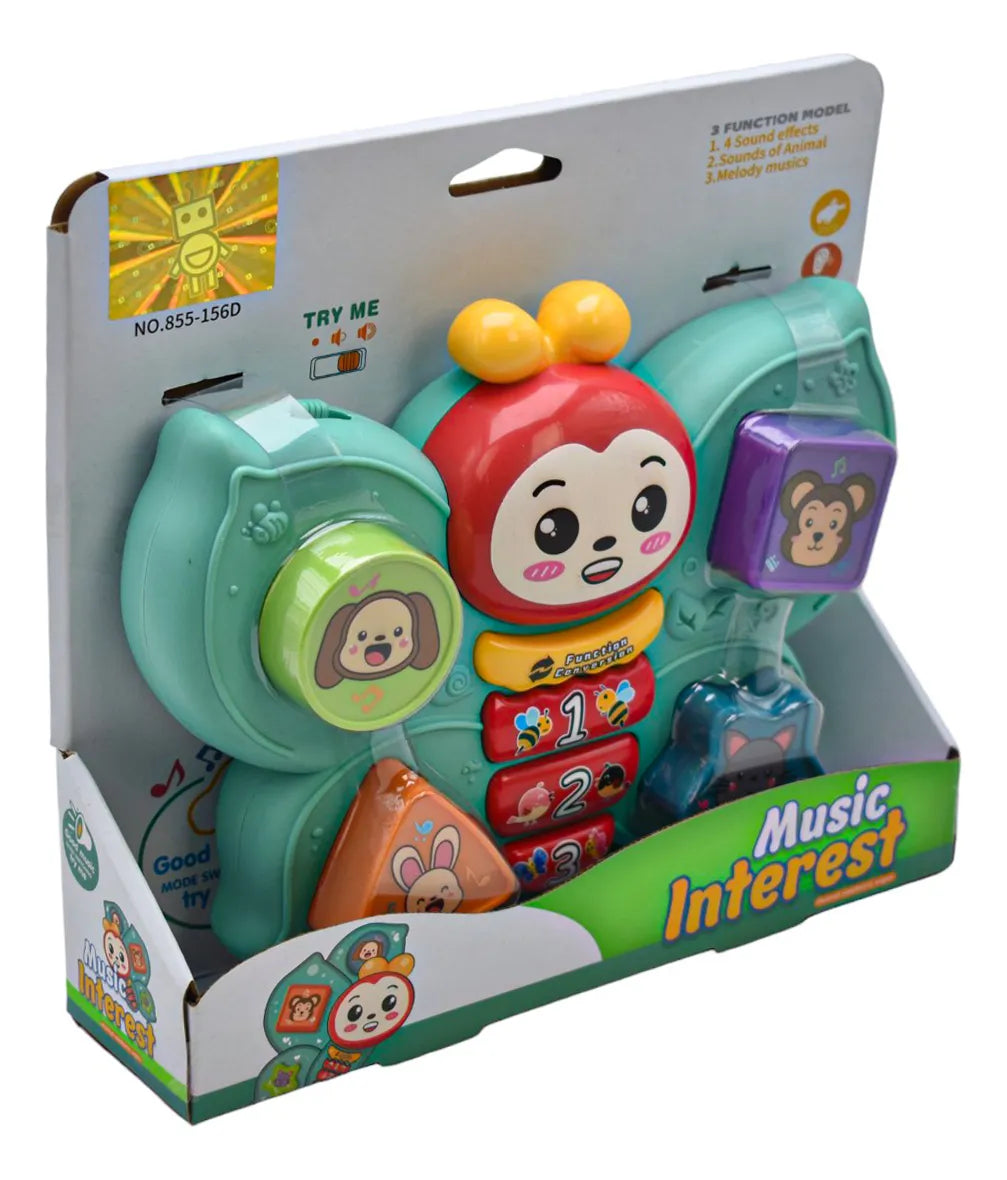 Music Interest Mariposa Interactiva Luz Y Sonidos 12 Meses