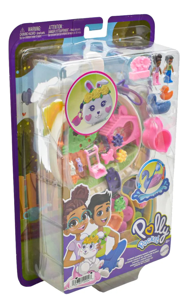 Polly Pocket Pack Estuche De Conejo Y Erizo Mattel
