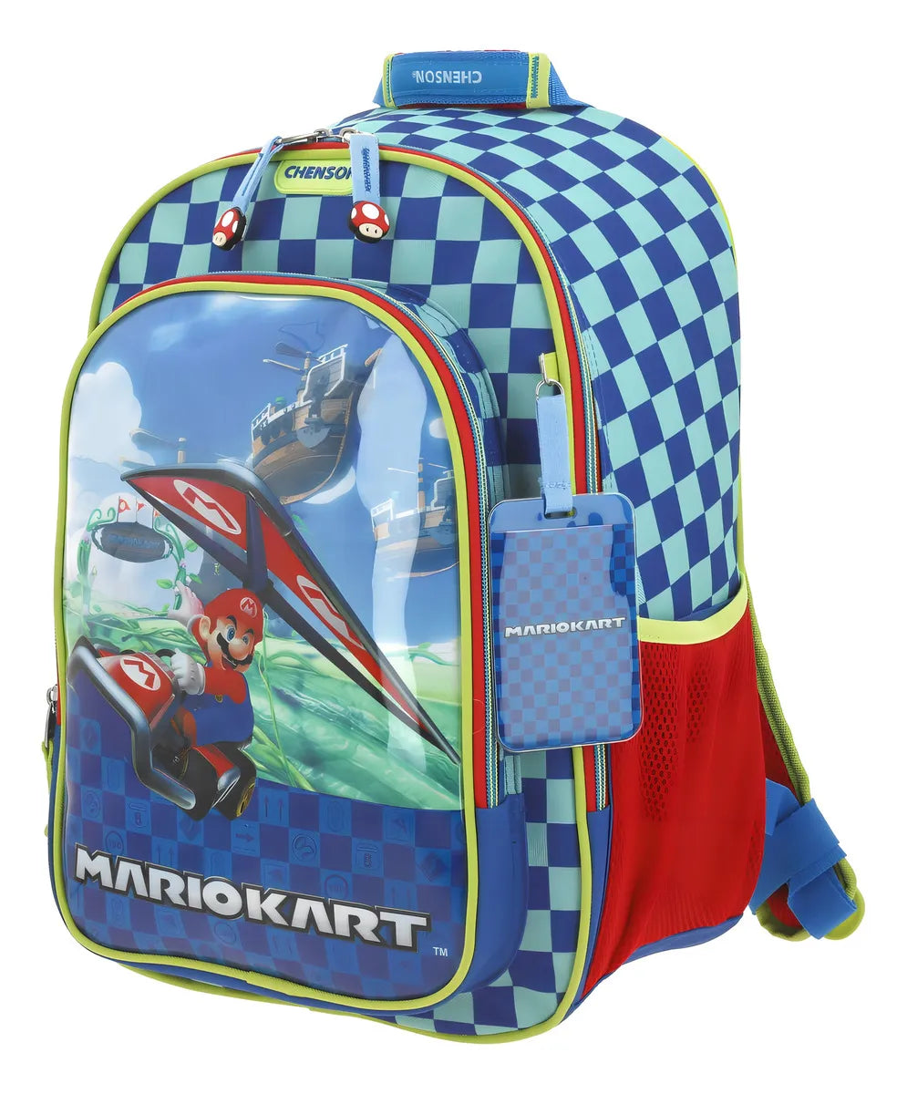 Mochila Mariokart Mario Glider Estampado Mb66135 Primaria Chenson Color Multicolor