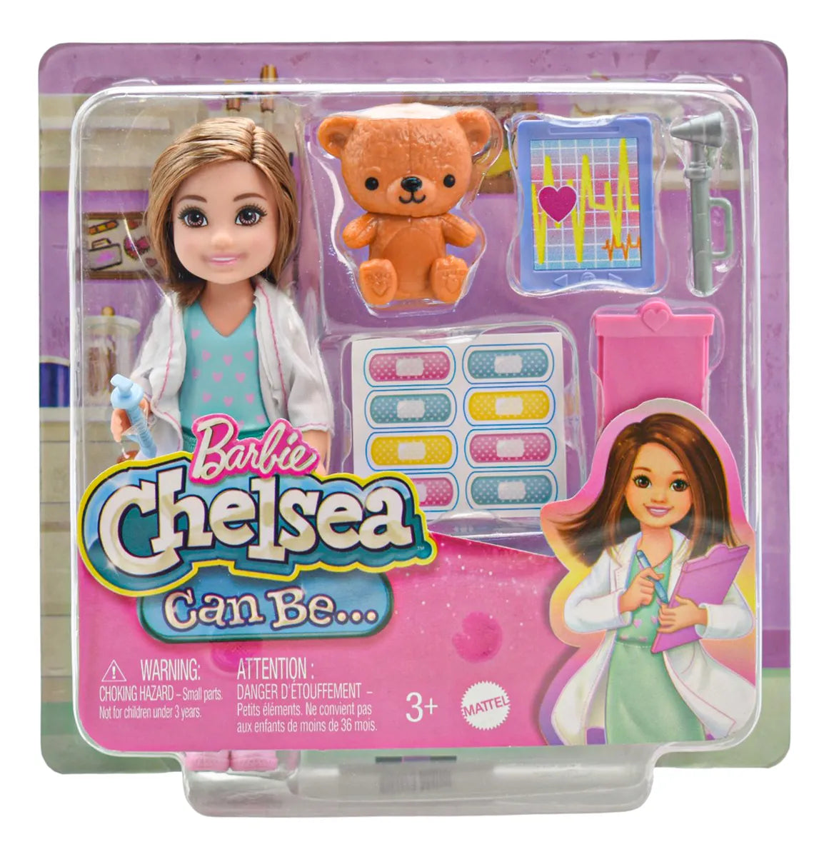 Barbie Chelsea Can Be Profesiones Pack 2 Muñecas Mattel
