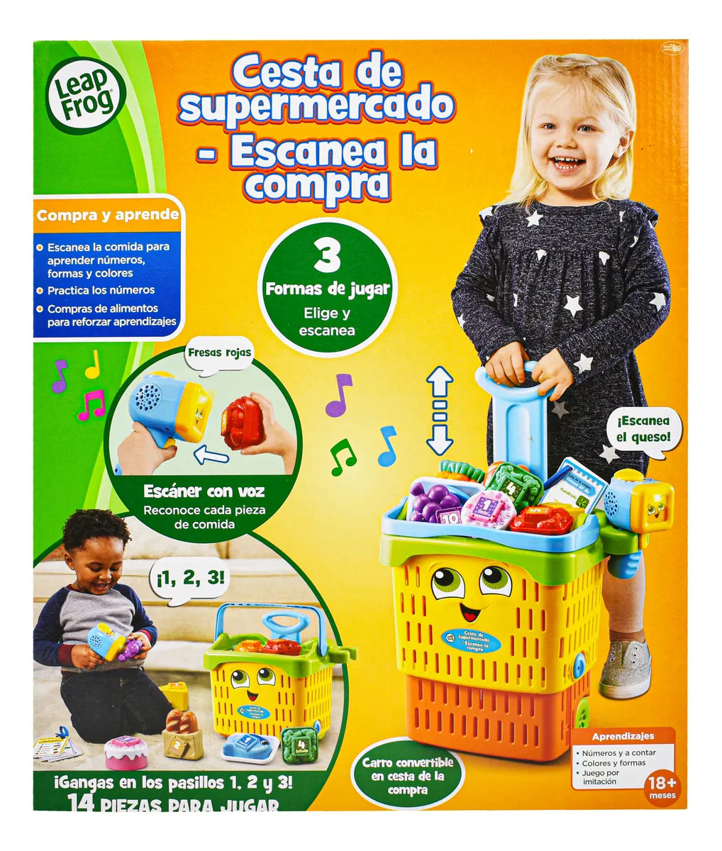 Cesta De Supermercado Escanea La Compra 14pz Leapfrog