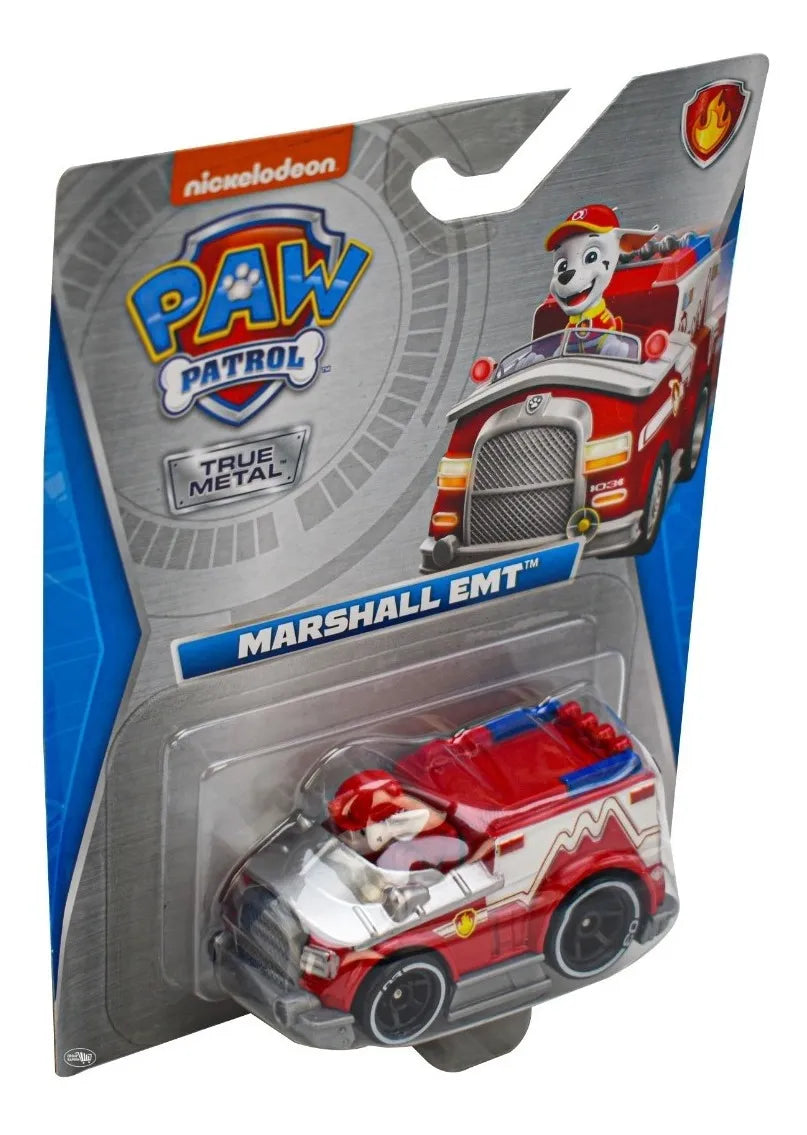 Paw Patrol Marshall Emt True Metal 8 Cm Spin Master Rojo