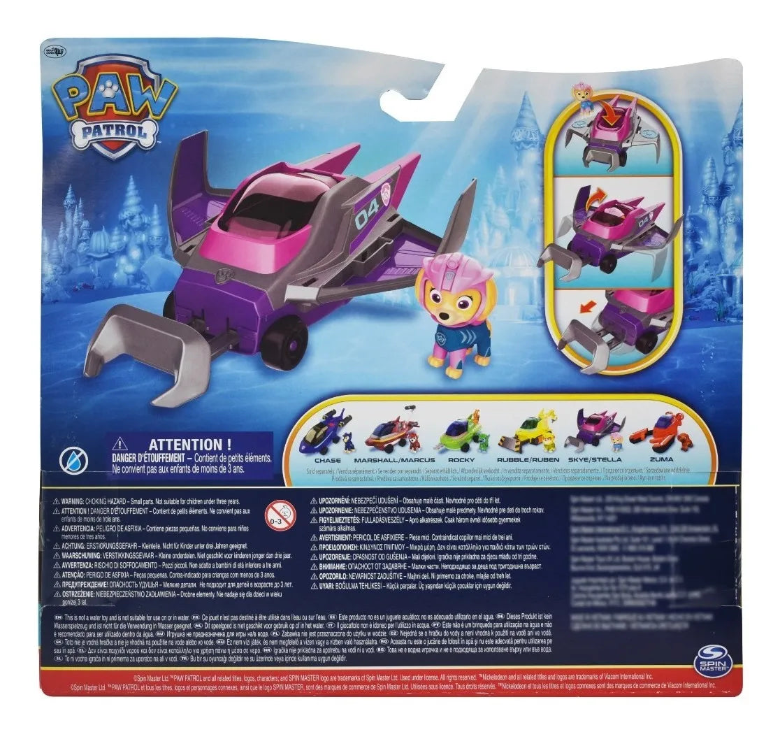 Paw Patrol Skye Manta Ray Vehicle Aqua Pups Spin Master Rosa