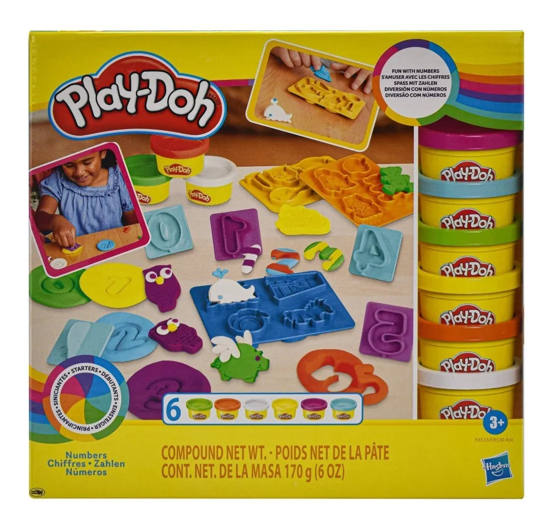 Play Doh Numeros Pack 4 Piezas 680g Hasbro Multicolor