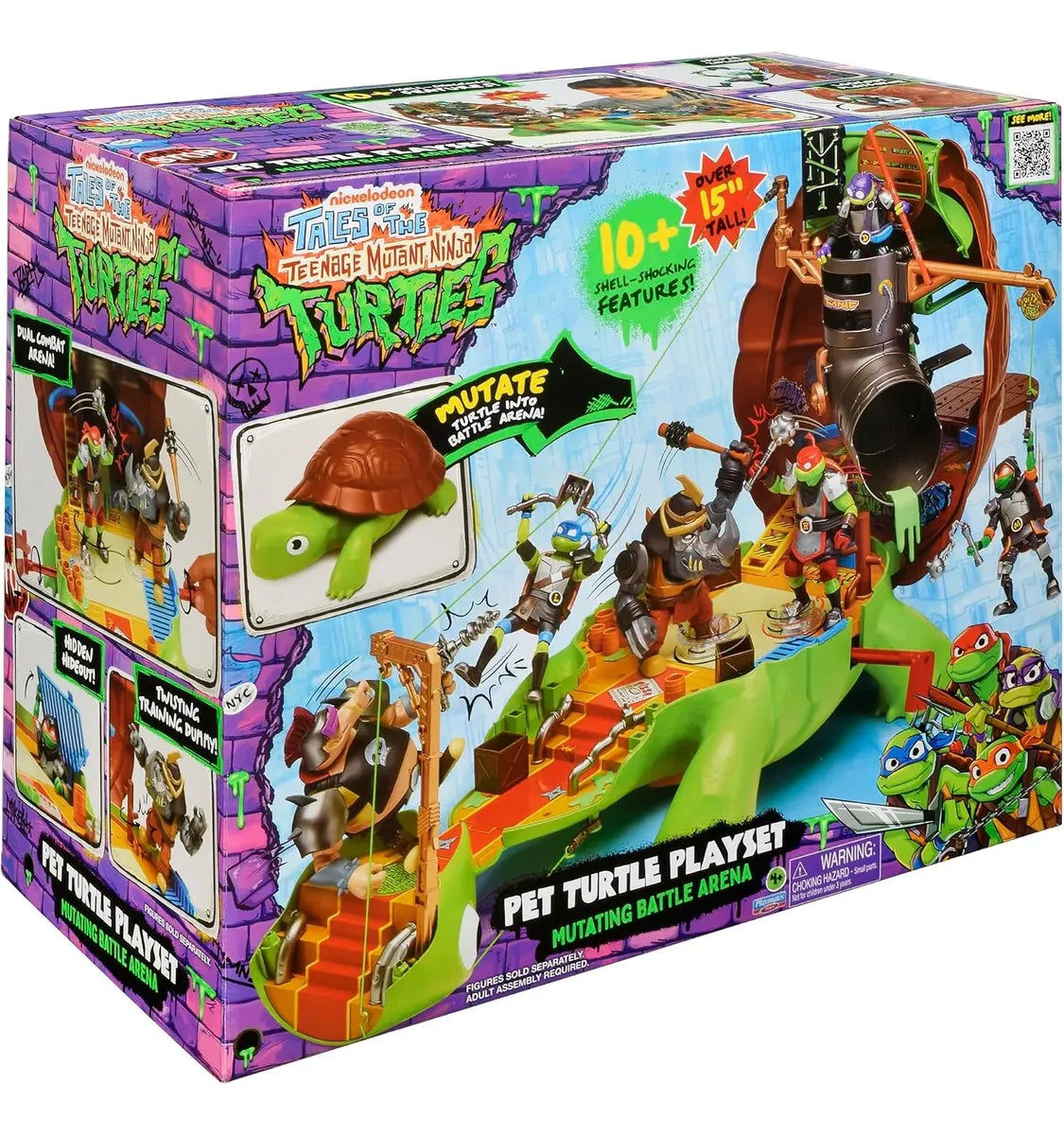 Tortugas Ninja Pet Turtle Playset Battle Arena Playmates
