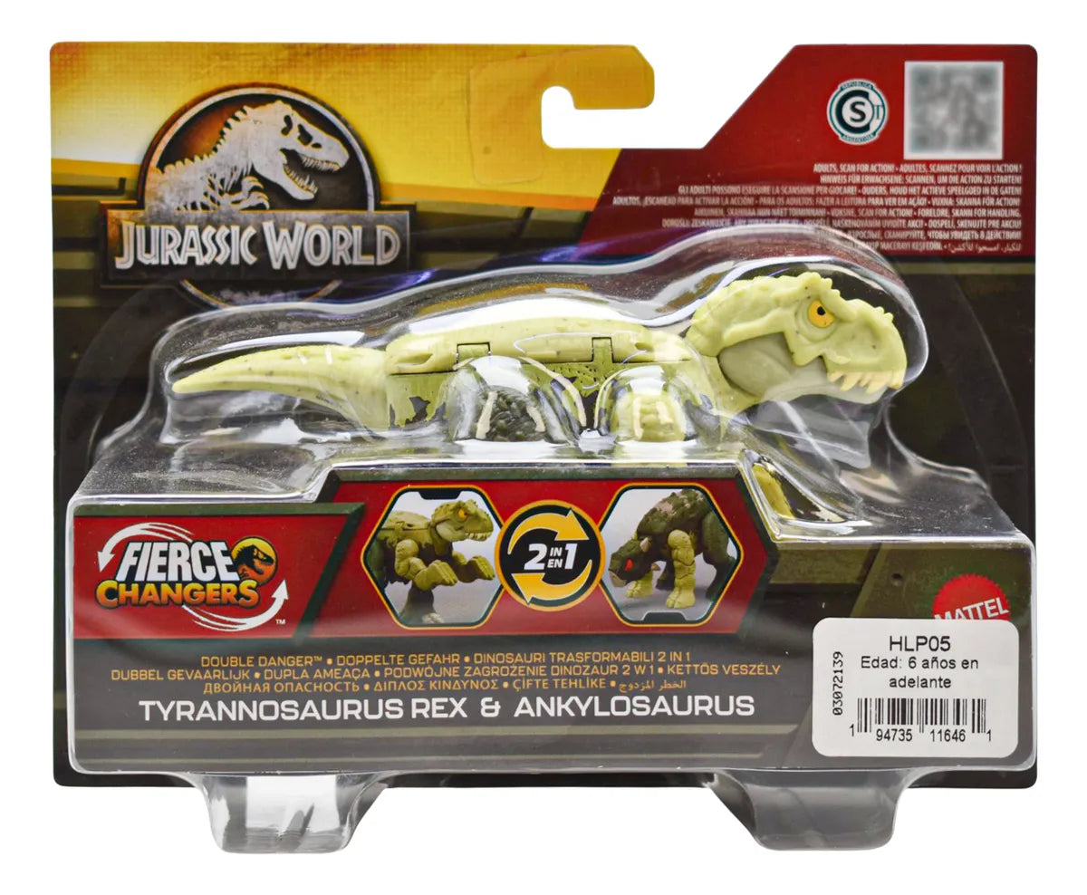 Jurassic World Fierce Changers Pack 4 Dinosaurs #2 Mattel