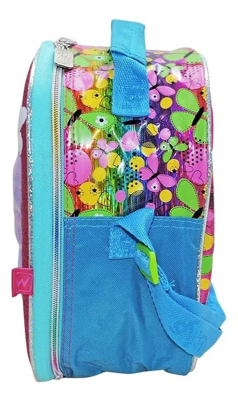 Lonchera Mariposa Glitter Wilys Wt304 Rosa