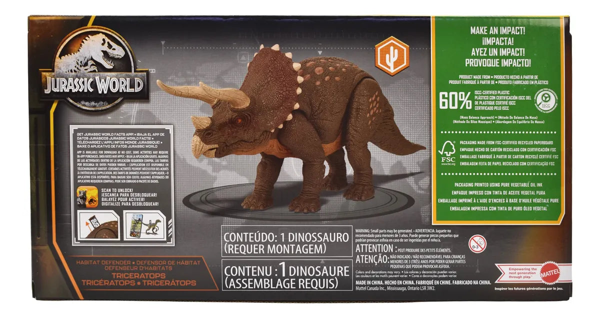 Jurassic World Triceratops Dino Trackers Mattel