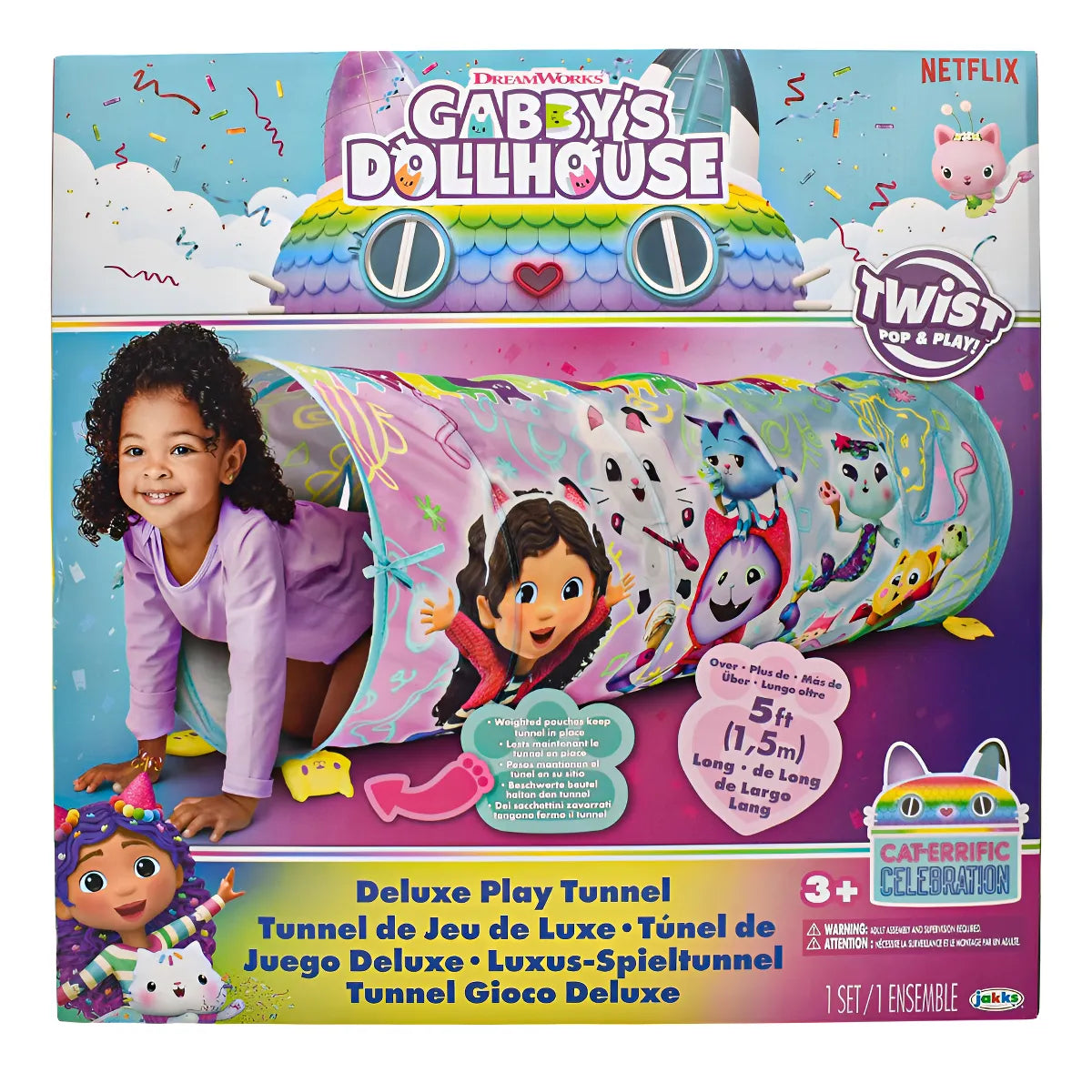 Gabbys Dollhouse Tunel De Juego Deluxe 1,5m Jakks Pacific